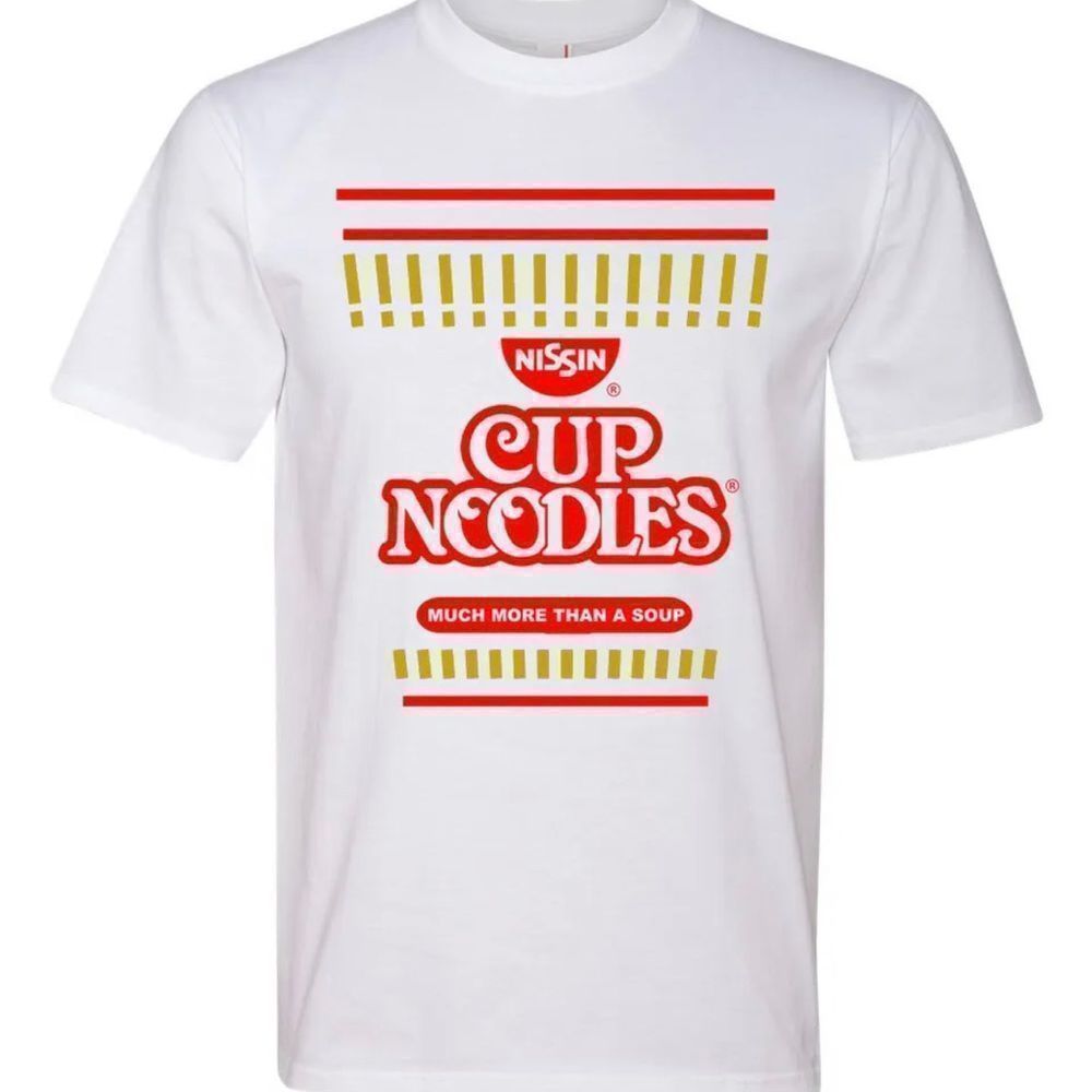 Nissin Cup Noodles Cup Lunch Graphic Fashion Tee Shirt T-Shirt